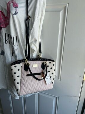 Betsey Johnson Polka Dot Crossbody Handbag
